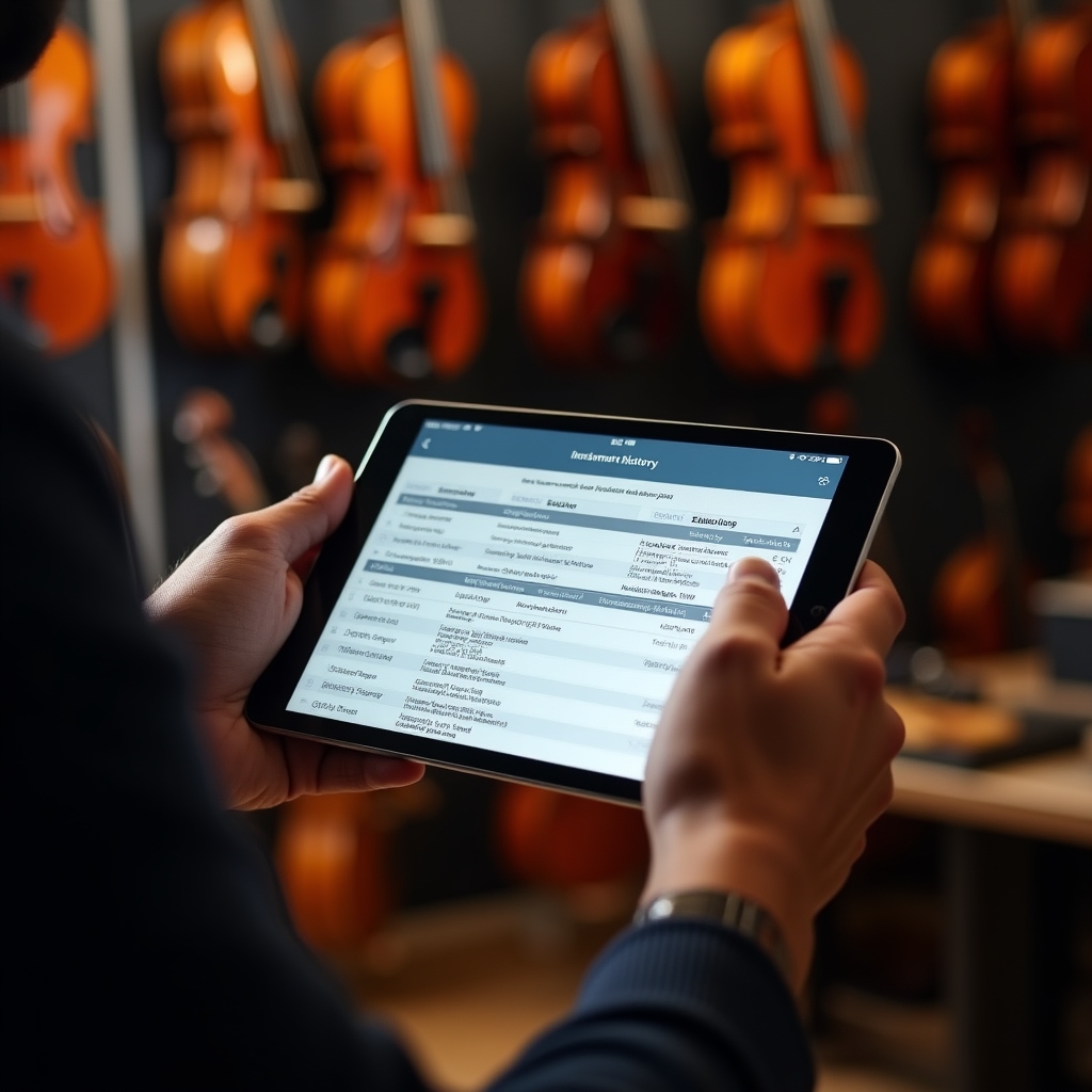 Storico interventi per numero di serie strumento musicale
